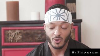 BIPHORIA - Cobra Bi Splits His Students Open in a Large Dick 3some