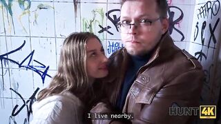 HUNT4K. Sasha Page enjoys Cheating and Anal Sex with a Stranger from the bar