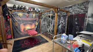 Part 1:- Lanista Bear & Dominant-bitch Satana 1st session with Well hung.