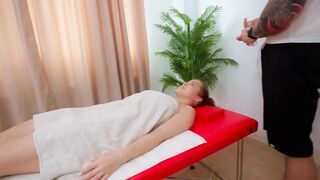 The Masseur's Large Dong in the Large, Moist, Oiled Butt of the Curvy Floozy Nicole Murkovski