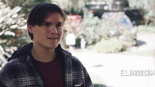 Youthful neighbour comforts lonely widow then breeds her
