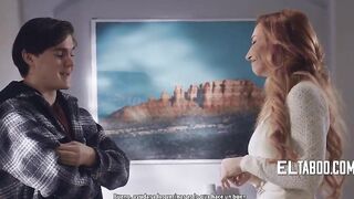 Youthful neighbour comforts lonely widow then breeds her