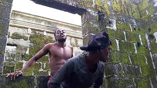 Student screw Afro tiny with his BBC