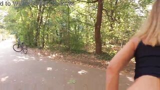 I Sucked a Stranger’s Large Wang in the Park - Risky Outdoor Sex