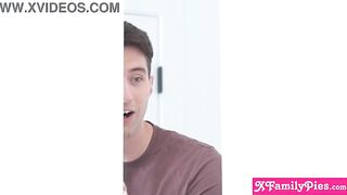 Sex obsessed teen stepsister lastly got large cock stepbrother to bang her