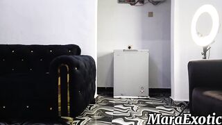 Overweight Booty Black Cleaning Lady Stripped Home Cleaning - Mara Exotic