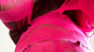 Beauty In Pink Fishnets Banged Coarse By BBC