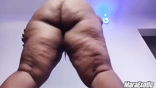 Corpulent Butt Black mother I'd like to fuck Solo Climax - Mara Exotic