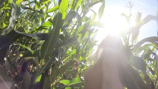 EXHIBITIONIST mother I'd like to fuck GOLDEN-HAIRED MEETS THE WILD CORN FIELD