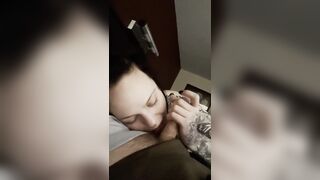 emo wench stayed the night a head - so I gave it to her real worthwhile