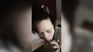 emo wench stayed the night a head - so I gave it to her real worthwhile