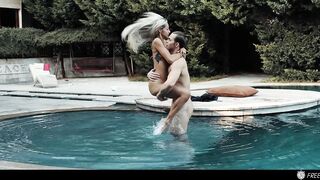 TIME FREEZE - Photographer FREEZES And Bangs Celebrity Yoga Influencer Veronica Leal In Her Mansion