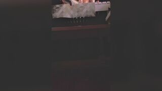 Woman rubbing her snatch peeing and greater quantity