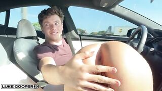 Tiny Amateur Screws In Self Driving Tesla - Bailey Base - Luke Cooper