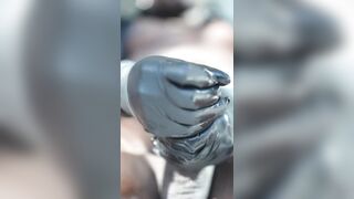 Loud Groaning Large Ebony Penis Close Up