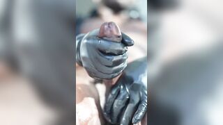 Loud Groaning Large Ebony Penis Close Up