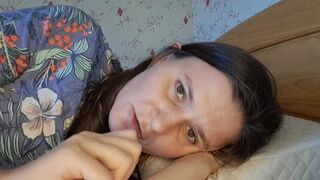 U loving Russian girlfriend sucking your schlong (ASMR)