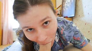 U loving Russian girlfriend sucking your schlong (ASMR)