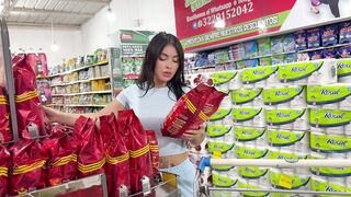 Me follo a casada del supermercado