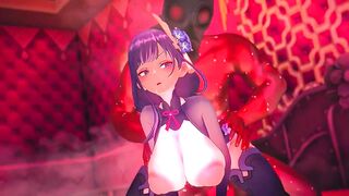 Genshin Impact Gals have Coarse Sex until their Twat breaks