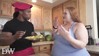 RedHead SSBBW Cheats w/ Large Schlong Abode Chef