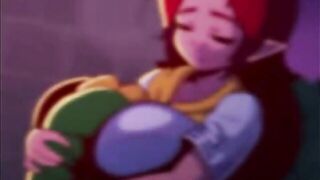 A princess is screwed by a large weenie Anime
