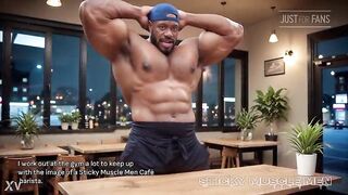 Sticky Muscle Dudes Day 99 Preview, Muscle Boys, Large Jocks, Large Cum Loads (AI-Generated)