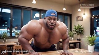 Sticky Muscle Dudes Day 99 Preview, Muscle Boys, Large Jocks, Large Cum Loads (AI-Generated)