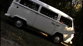 Hawt Lalin girl with round bottom gets drilled in the van