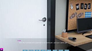 Lady deepthroats and sucks large white penis - gameplay part three