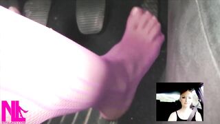 Carnal Pedal Pumping in My Pink Fishnets