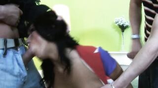 Among 2 Dicks Scene-1_large-titted Brunette hair Gets Anal-screwed in a Three-some.