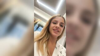 eighteen Year Old Italian Web camera Star Blond Pays the Delivery Stud with Sex and a Ejaculation in Her Throat