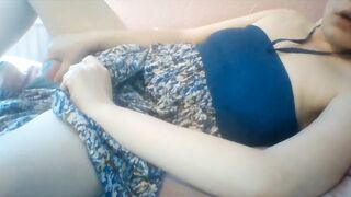 Laying on my couch and banging my snatch with vibrator hard!