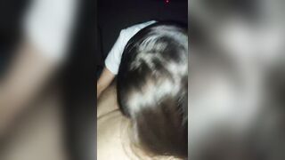 My Stepsister Woke Me up and Started Sucking My Little Wang. Sucking and Groaning