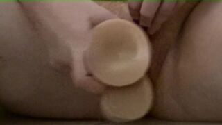 Toying with my snatch in the shower