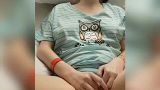 Taut teen masturbating to climax