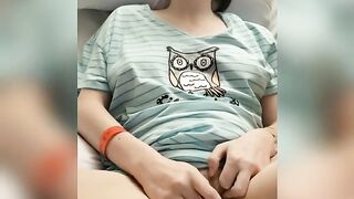 Taut teen masturbating to climax