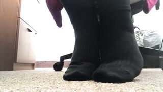 Tried to get some work done, but my feet needed to breath.