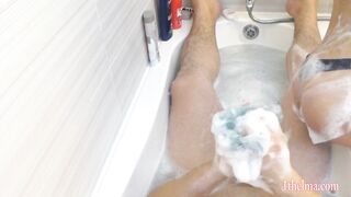 Romantic climax in washroom play. We had a great pleasure in water. Amateure 4k POV