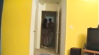 Chocolate chick solely desires to screw her ebony hard ramrod in couch