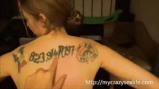 Ela Darling gives herself a squirting climax