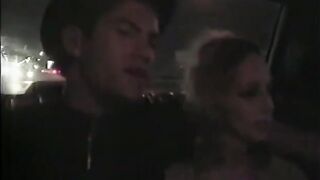 Nice-looking golden-haired mother I'd like to fuck gets banged hard in taxi during the time that her ally watches