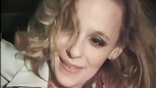 Nice-looking golden-haired mother I'd like to fuck gets banged hard in taxi during the time that her ally watches