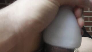 Screwing my Tenga Egg (Wavy) with a jizz flow