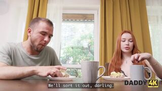 DADDY4K. Stepfather bangs a cutie on a bench