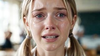 Student Susi failed the exam and had no choice but to pay in one more way to pass the course (AI generated)