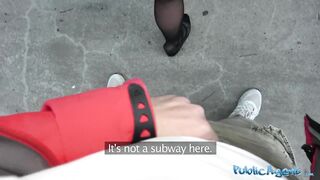 Public Agent Angel screwed hard in abandoned public subway