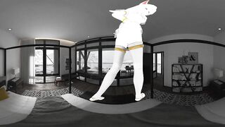 Manga Beauty CG 4k 360 VR Lap Dance in Bedroom