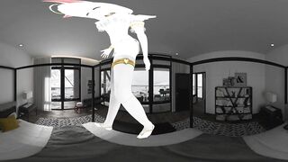 Manga Beauty CG 4k 360 VR Lap Dance in Bedroom